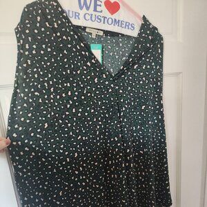 StitchFix Beacon Green + White Sleeveless Top